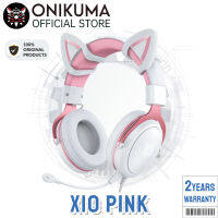 HEADSET (หูฟัง) ONIKUMA X10 RGB [CAT EDITION] (WHITE/PINK) หูฟังแบบมีหูแมว แบบใหม่ระบายความร้อนได้ดีมากขึ้น