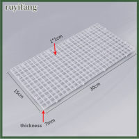 Ruyifang เขียงตาข่ายแยกถาดแบ่งจานหลุม2ชิ้นอุปกรณ์ทำความสะอาดเครื่องมือที่ทำความสะอาดตู้ปลาสำหรับตู้ปลา