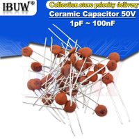 100pcs Ceramic capacitor 50V 1pF ~ 100nF 0.1uF 104 4.7PF 10PF 22PF 33PF 47PF 100PF 220PF 10NF 330PF 470PF 1NF 103 47NF 473