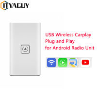 Wireless Apple CarPlay Android Auto Dongle Adapter สำหรับ Android Radio Mirrorlink Music Siri Video Plug And Play Wireless CarPlay