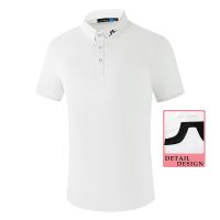 J.LINDEBERG Golf Short-Sleeved T-Shirt Mens Summer Comfortable Sports Polo Shirt Clothing Quick-Drying Jersey#220343451