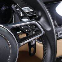 : 》 {: แต่งรถสติกเกอร์ตกแต่งแป้นพวงมาลัยคอนโซลสำหรับพอร์ช Panamera Cayenne Macan Auto Interior Accessories