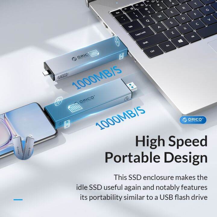 อลูมิเนียม-orico-2-in-1-usb-ชนิด-c-อินเทอร์เฟซคู่-m-2เคส-ssd-สนับสนุน-m2-nvme-m-คีย์-sata-ngff-m-amp-b-คีย์-ssd-เครื่องมือฮาร์ดดิสก์ฟรี