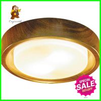 โคมไฟ ติดเพดาน 3045L-WD CST GS/MT MD 15 นิ้ว สีขาว/น้ำตาลCEILING FLUSH LIGHT CST 3045L-WD GS/MT MD 15" WHITE/BROWN **ทักแชทได้ค่ะ ยินดีบริการ**