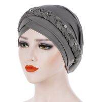 【YF】 High-quality Women Head Scarf Turban Braid Hijab Turbans Stretchy Muslim Headscarf Bonnet African Hat Ready to Wear Hijabs