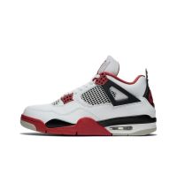 【พร้อมส่งของแท้?/ รุ่นนี่ใส่ตรงไซส NIKE Air Jordan 4 fire red แฟชั่น รองเท้ากีฬา（สินค้าพร้อมกล่อง อุปกรณ์ครบ จัดส่งฟรี）