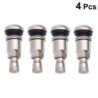 4pcs Snap In Valve Stem Stainless Steel Tire Valve Stems Vehicle Tires Valves Tyre Stem Air Valve Caps нипель автомобильный Valve Stems  Caps  Adapter