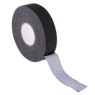 Width 2.5cm Ice Hockey Cloth Tape Wrap Water Resistant Wear Resistant Hockey  Sock Tape for Tennis Squash Racquet Training Yellow 