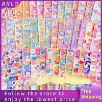 BNLO 100Pcs คาวาอิ ชุดสติ๊กเกอร์แพ็ค กาวติดแน่น Kpop วงแหวน สติกเกอร์เลเซอร์น่ารัก กันน้ำกันน้ำได้ วัสดุดีไอวาย สติกเกอร์เกาหลี DIY อุปกรณ์ตกแต่งเครื่องเขียน