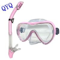 QYQ Professional scuba diving mask snorkeling suit adult silicone skirt anti-fog glasses swimming pool equipment