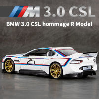 1:24 BMW 3.0 CSL Hommage R BMW M4 M6ล้อแม็กรุ่นรถของเล่น D Iecasts โลหะหล่อเสียงและแสงรถของเล่นสำหรับเด็กยานพาหนะ