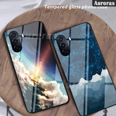 ฝาครอบโทรศัพท์สำหรับ Huawei Nova Y71เคส Y70เคสภูเขาหิมะปลอกสวมป้องกันกระจกเทมเปอร์สำหรับ Huawei Nova Y71 Y70เคสที่อยู่อาศัย Huawei Nova Y70 Y71