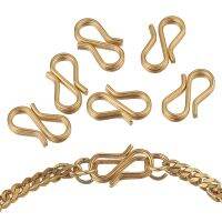 【CW】 20pcs/lot S Clasps Hooks Gold End Clasp Conectors for Jewelry Making Necklace  Wholesale