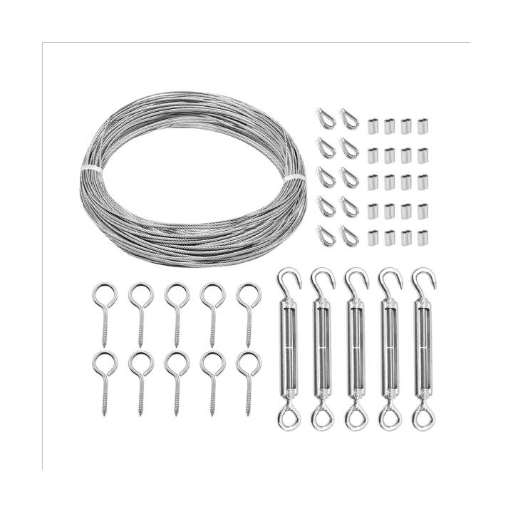 1Set 1/16Inch Turnbuckle Wire Tensioner Kit Heavy Turnbuckle Cable