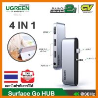 สินค้าขายดี!!! (ใช้โค้ด GADGJAN20 ลดเพิ่ม 20.-)UGREEN 80332 Aluminum 4in1 USB C to USB 3.0Hub Adapter พร้อม HDMI 4K,Dual USB 3.0 Ports ที่ชาร์จ แท็บเล็ต ไร้สาย เสียง หูฟัง เคส ลำโพง Wireless Bluetooth โทรศัพท์ USB ปลั๊ก เมาท์ HDMI สายคอมพิวเตอร์