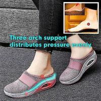 VIVINICE Large Non Slip Breathable Womens Slippers Thick-soled Breathable Flying Mesh Shoes Slip On shoes