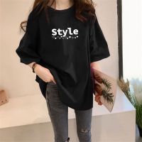 [AMYGO] 2023 M-5XL Loose Tshirt Women Plus Size T Shirt Big Size Baju T-shirt Perempuan Lengan Pendek Wanita Tshirt Woman Tops Girls Student Korean Style Ladies Kurung Moden