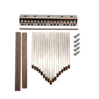 【Moon Musical】 DIY 17 Tone Kalimba คีย์ Dollset Mbira Thumb Piano Rosewood Bridge อะไหล่เครื่องดนตรีโฮมเมดอุปกรณ์เสริม