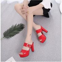 High Heel Sandals Women Summer New Korean Style Peep Toe Platform Sandals And Slippers