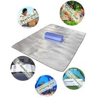 Camping Mat Foldable Aluminum Mat Waterproof  Mats Three-layer Thickened Thermal Insulation Picnic Pads Outdoor Cushion Pad Sleeping Pads