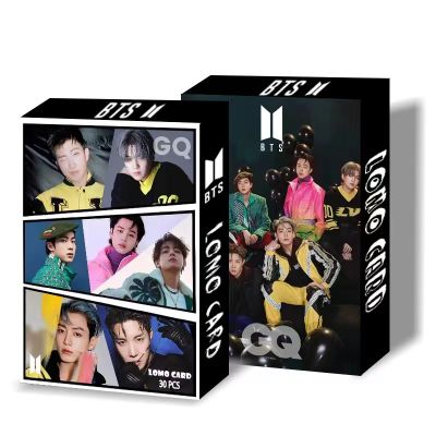 การ์ดโลโม่ โฟโต้การ์ด  30ชิ้น/กล่อง  บีทีเอส BTS 2022 Special Editions of Vogue &amp; GQ Korea LVMenSS22 ขนาดรูป 8.7×5.7 ซม. รูปภาพอัลบั้ม lomo card