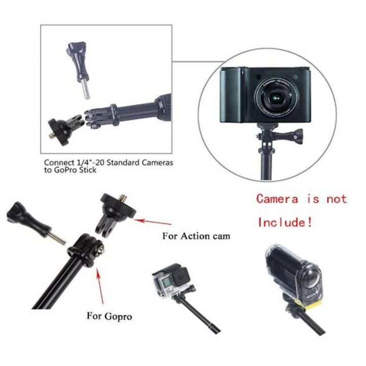 ไม้เซลฟี่แบบขาเดียวสำหรับไม้-gopro-ไม้เซลฟี่แบบยืดได้ไม้เซลฟี่กันน้ำขายึดกล้องโกโปร-hero-7-6-5-xiaoyi-4k-dji