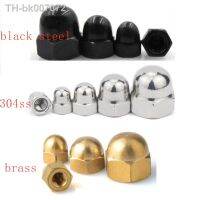 ☊►✽  3-50pcs Acorn Cap Nut M3 M4 M5 M6 M8 M10 M12 steel with black or Stainless Steel 304 or brass Decorative Cap Nuts Caps Covers