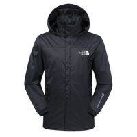 THE NORTH FACE Beijia แจ็กเก็ตสำหรับผู้ชายและผู้หญิง,สีทึบกลางแจ้งบางส่วนกันน้ำระบายอากาศลำลองชุดคู่สไตล์ NF