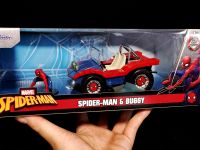 โมเดลรถSpidermanBuggy 1:24 โมเดลรถสไปเดอร์แมนบักกี้ มีฟิกเกอร์ สไปร์เดอร์แมน  Spiderman 1/24 ราคา ok โมเดลรถของขวัญ