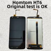 สำหรับ Homtom HT6 /Pro จอแสดงผลหน้าจอ LCD โทรศัพท์มือถือภายในและภายนอกสัมผัสอะไหล่โมดูลหน้าจอรวมกับกรอบ