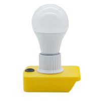 Portable E27 Bulb LED Light for Dewalt 18V 20V DCB Series Lithium Battery DCB180 DCB182 DCB200 DCB606 DCB609