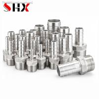 ❒ 6 8 10 12 mm 1/4 3/8 Stainless Steel 304 BSP Male Thread Pipe Fitting Barb Hose Tail Reducer Pagoda Joint Coupling Connector