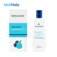 Bergamot Delicate Shampoo 200 ml แชมพู เบอกามอท ผมบาง หัวล้าน ผมร่วง 1 ขวด 03602