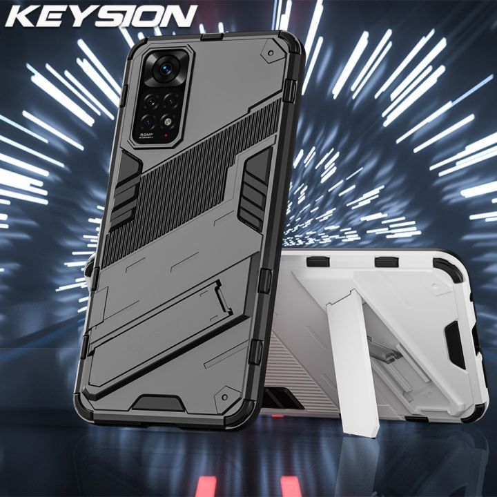 Keysion Shockproof Case For Redmi Note 11 11s 11 Pro 5g 11t Ring Stand Phone Back Cover For 4235