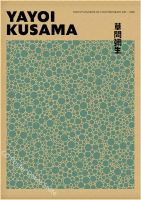 Yayoi Kusama โปสเตอร์แสดงโปสเตอร์ลายจุดฟักทองโปสเตอร์ภาพพิมพ์ศิลปะญี่ปุ่นห้องบาร์คาเฟ่วินเทจ0706 69F