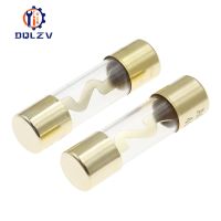 【YF】 5Pcs Gold Plated Glass AGU Fuse Fuses Pack Car Audio Amp Amplifier 10A 15A 20A 25A 30A 40A 50A 60A 70A 80A 100A