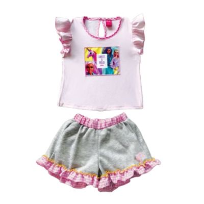 BARBIE : ESXT1026-ESXP0008 SETเสื้อกางเกง ลิขสิทธิ์แท้