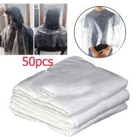 50 Pcs Salon Hair Dyeing Antifouling Shawl Disposable Plastic Barber Shawl Cape Hairdressing Supply