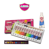 สีน้ำ Tempera 12 สี 5 มล. ยี่ห้อ Master Art  / 1 กล่อง