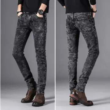 Stretchy Snowflake Skinny Denim Look Leggings For Women Soft Denim