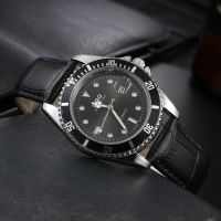 【JAN】 Fashion stainless steel mens business watch leisure calendar foreign trade across borders