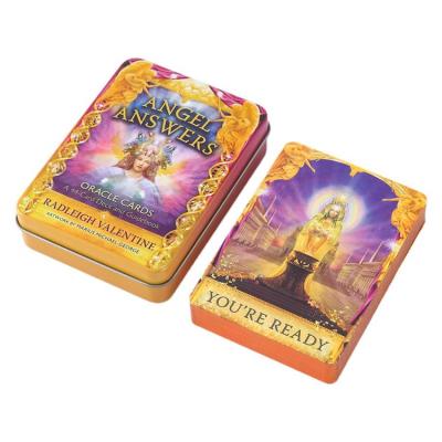 Tarot Cards Divination Game Angel Answers Tarot Decks Future Telling Table Board Game for Beginners Teenager Girls Party Supply suitable