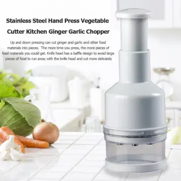 1pc Stainless Steel Manual Garlic Press, Multifunction Masher And Crusher  For Kitchen, Garlic Mincer, Garlic Chopper, Circular Garlic Press