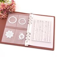 Cutting Dies Storage Book Collection DIY Scrapbooking Organizer Stencil Album PU Leather Cover Inner Sheets and Pockets