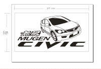 สติ๊กเกอร์ Civic สีดำ