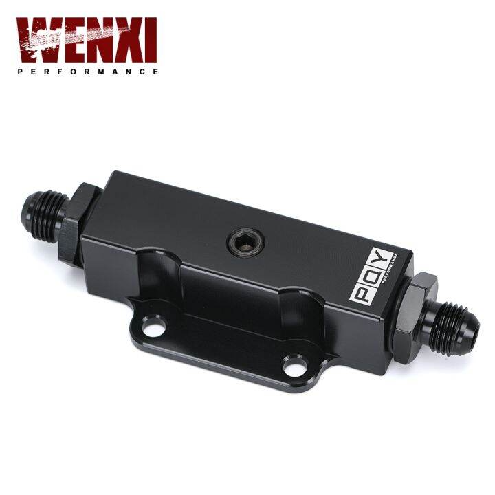 ∋ WENXI Performance Universal AN6 Inline Fuel Filter 6AN 60 Micron
