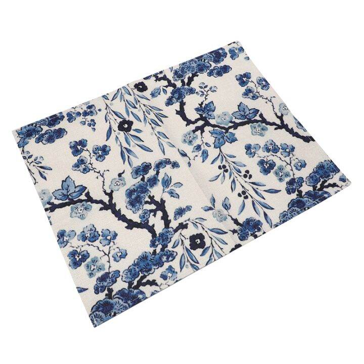 6-pcs-blue-white-flowers-placemat-coasters-cup-dish-glass-table-mat-insulation-pad-kitchen-accessories-decoration