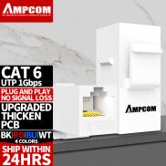 AMPCOM Giắc Nối Keystone, Bộ Ghép Nối Nội Tuyến RJ45 Giắc Cắm Keystone