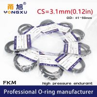 2PCS/lot Black FKM fluororubber O rings Seals CS3.1mm OD41/42/43/44/45/46/47/49/50x3.1mm ORing Seal Gasket Rings Sealing Washer