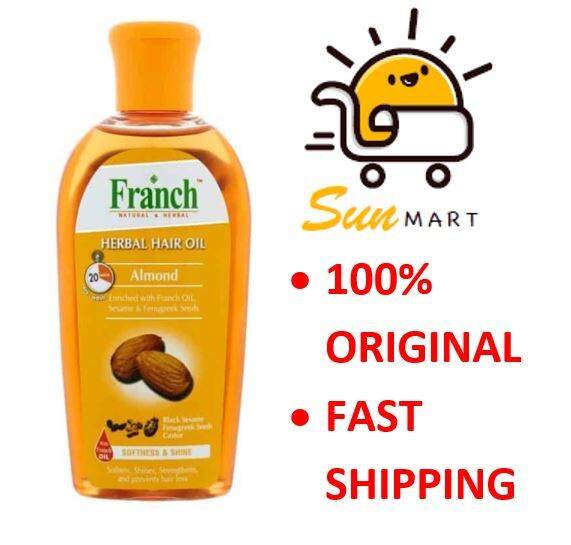 FRANCH HERBAL HAIR OIL ALMOND 200ML | Lazada FRANCH HERBAL HAIR OIL ALMOND 200ML | Lazada